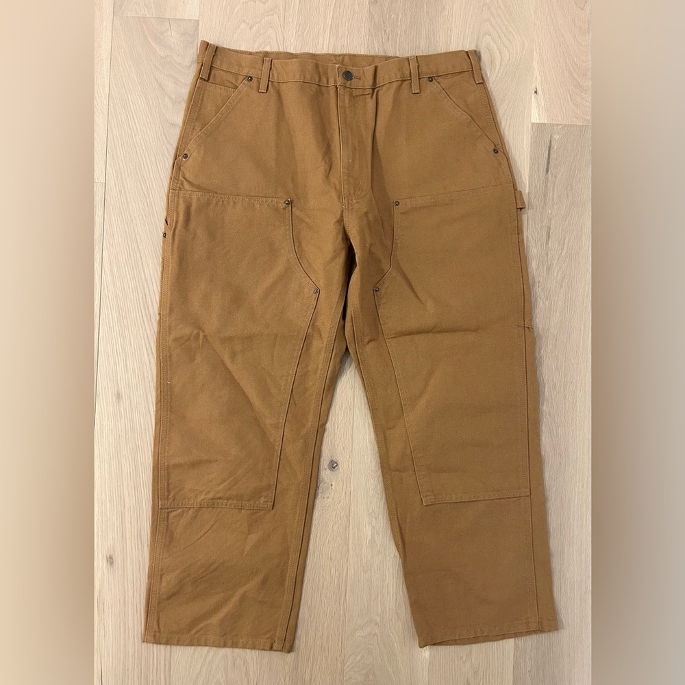 Carhartt Double Knee Loose Fit Carpenter Pants B136 BRN New without tags
